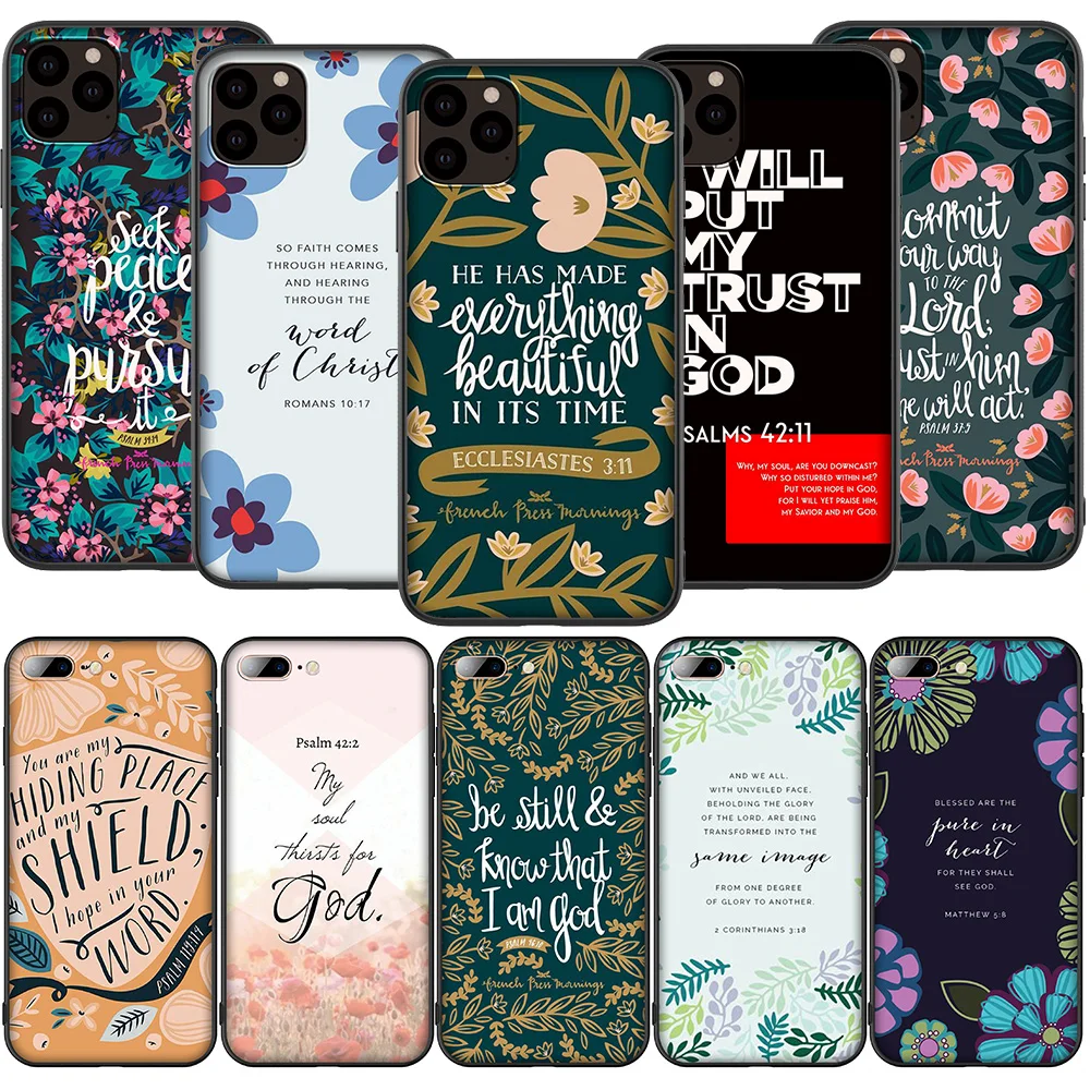 Lavaza K109 Псалом 42 1 силиконовый мягкий чехол для iPhone 12 Mini 11 Pro XS Max XR X 8 7 6 6S Plus 5 5S SE 2020 |