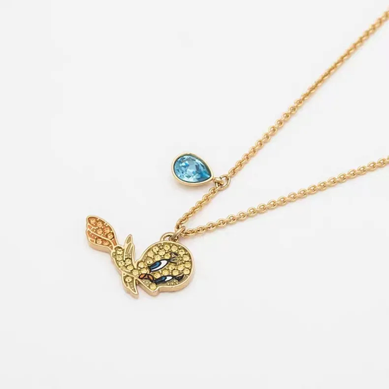 Amazon с кристаллами Swarovski осень и зима стиль Канарские дети ожерелье для девушки влюбленных подарок на день