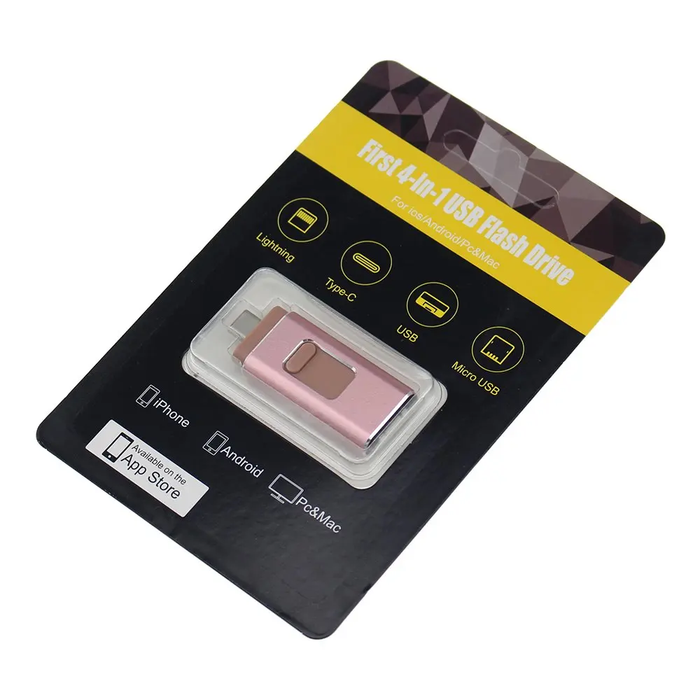 

Pendrive iPhone USB Flash Drive 32GB OTG Pendrive 16GB Flash Memory Stick Usb 3.0 For iPhone Android Cell Phone Micro USB Type C