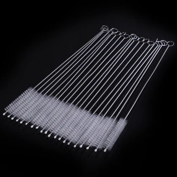 

10 Pcs/lot 23cm long Bottle Drink Water Cup straw Washing Brush Cleaner Spiral Soft Hair Cleaning Tool New