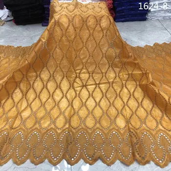 

Latest African Bazin Riche Wiith Stones Punch Cotton Lace Fabric High Quality French Net Lace Fabrics For Wedding Party 1624