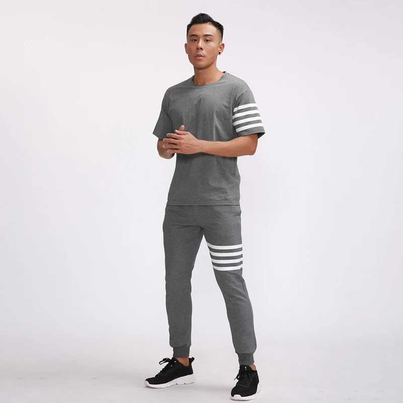 Новинка, Повседневная Уличная Мужская одежда, модные брендовые мужские брюки для бега, фитнеса, спортивная одежда, хлопковые спортивные штаны