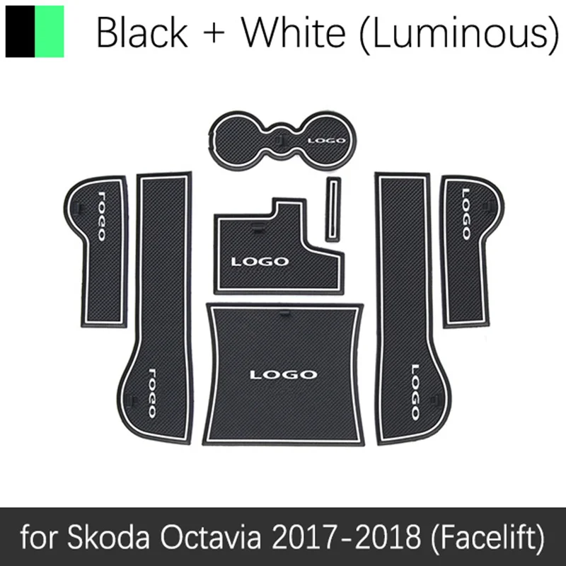 Противоскользящий коврик для Skoda Octavia 3 A7 слот для ворот Coaster противогрязный дверной коврик
