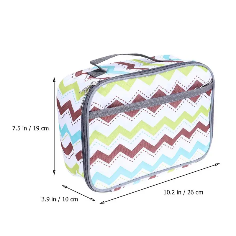 Квадратная сумка для обеда из ткани Оксфорд, изолированная сумка Bento Tote, переносная Термосумка для школы, пикника, работы на открытом воздухе