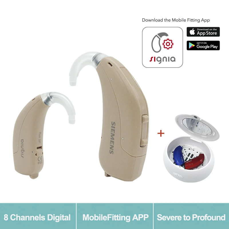 Слуховой аппарат Siemens RUN SP Signia обновленный смартфон с приложением Lotus Touching 12P/23P