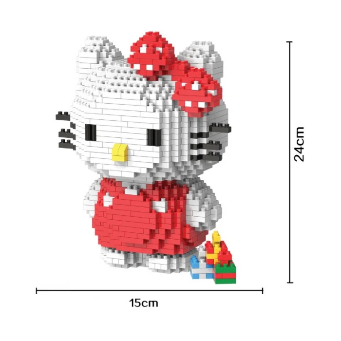 HC большой размер блоки Тоторо мини блоки стежка микро блоки Супер Марио DIY строительные игрушки Juguetes модель аукциона детские подарки 9005 - Цвет: 9025 cat