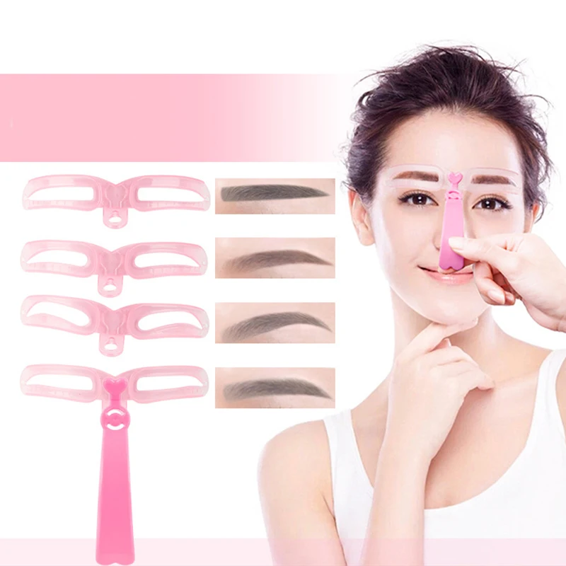 4Pcs/Set Eyebrow Stencil Tool Makeup Tools Eye Makeup Tools