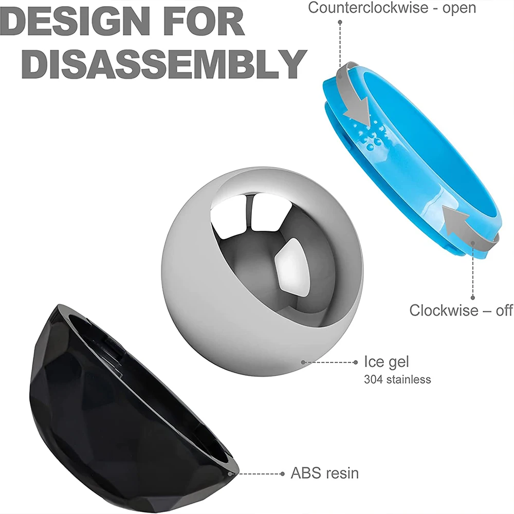 60MM Kryo-Kaltroller Heiß- und Kaltkompressen-Massagerollerball Körpertherapie Fuß Rücken Taille Hüfte Relaxer Eistherapie Massagegerät_voghion.com