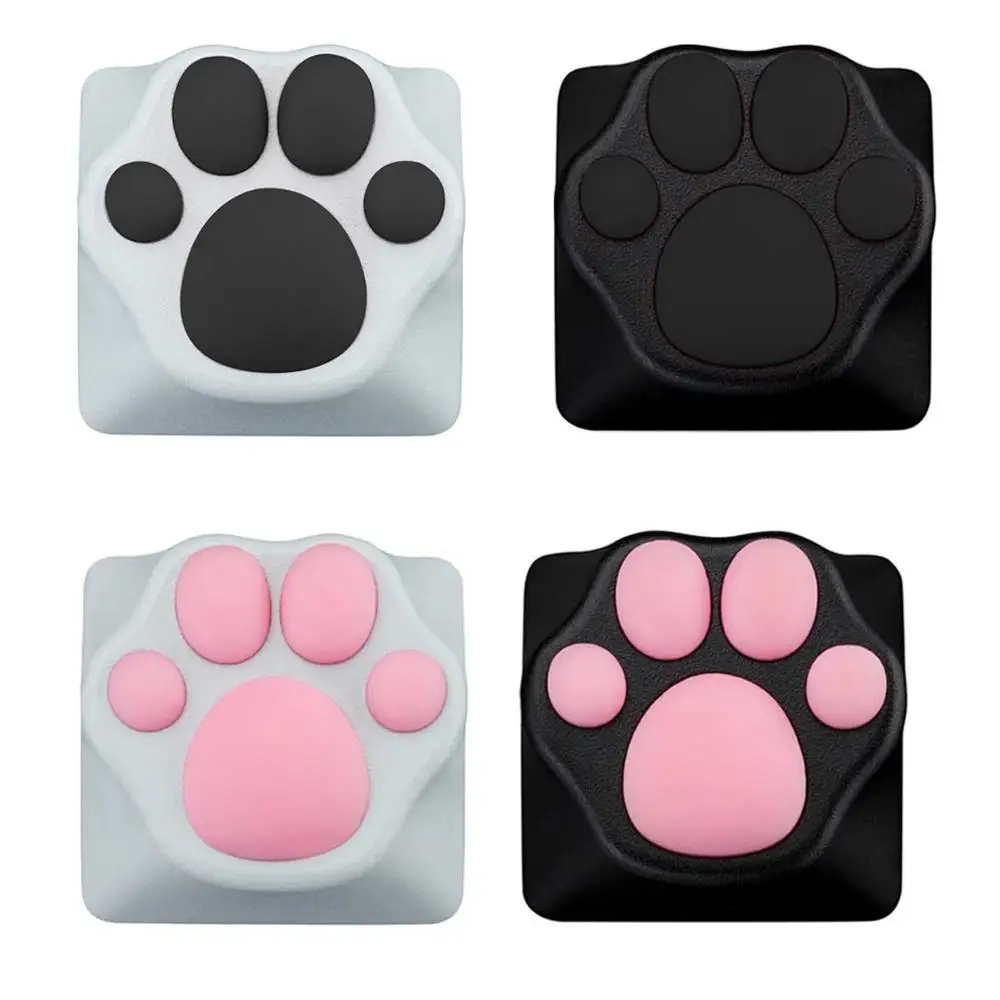  Personality Customized ABS Silicone Kitty Paw Artisan Cat Paws Pad Keyboard keyCaps for Cherry MX S