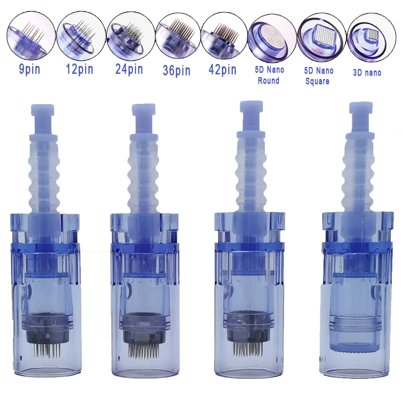 10/20/50Pcs Derma Pen Needle Cartridge Microneedling Machine Bayonet Dr Pen A6 A1 M5 M7 N2 E30 Replace Stamp 9 12 36 42 Pin Nano microneedling derma pen microneedling needle cartridge microneedling cartridge