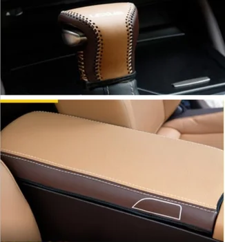 

Microfibre Leather Center Armrest Cover/Automatic Gear Shift handle Leather Cover For lexus es200 es260 es300h 2018 2019 2020