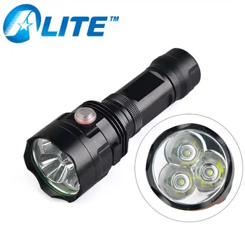 

TMWT Powerful 30W 3000 lumens 3x XML T6 LED Tactical USB Rechargeable Flashlight with 26650 Battery High Power Troch light