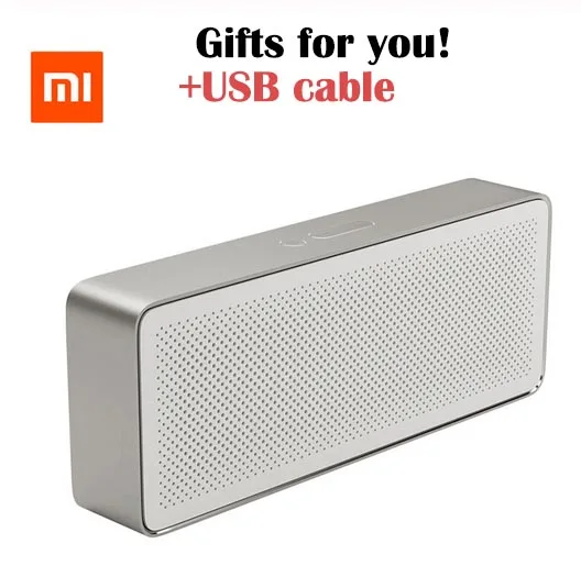 XIAOMI оригинальная Bluetooth Колонка Xiaomi квадратная коробка 2 простая Mi портативная 4