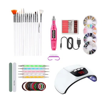 

1 Set of Tools Exquisite Portable Reusable Durable Practical Nail Art Tools Set Manicure Kit for Professional Manicurists Beginn