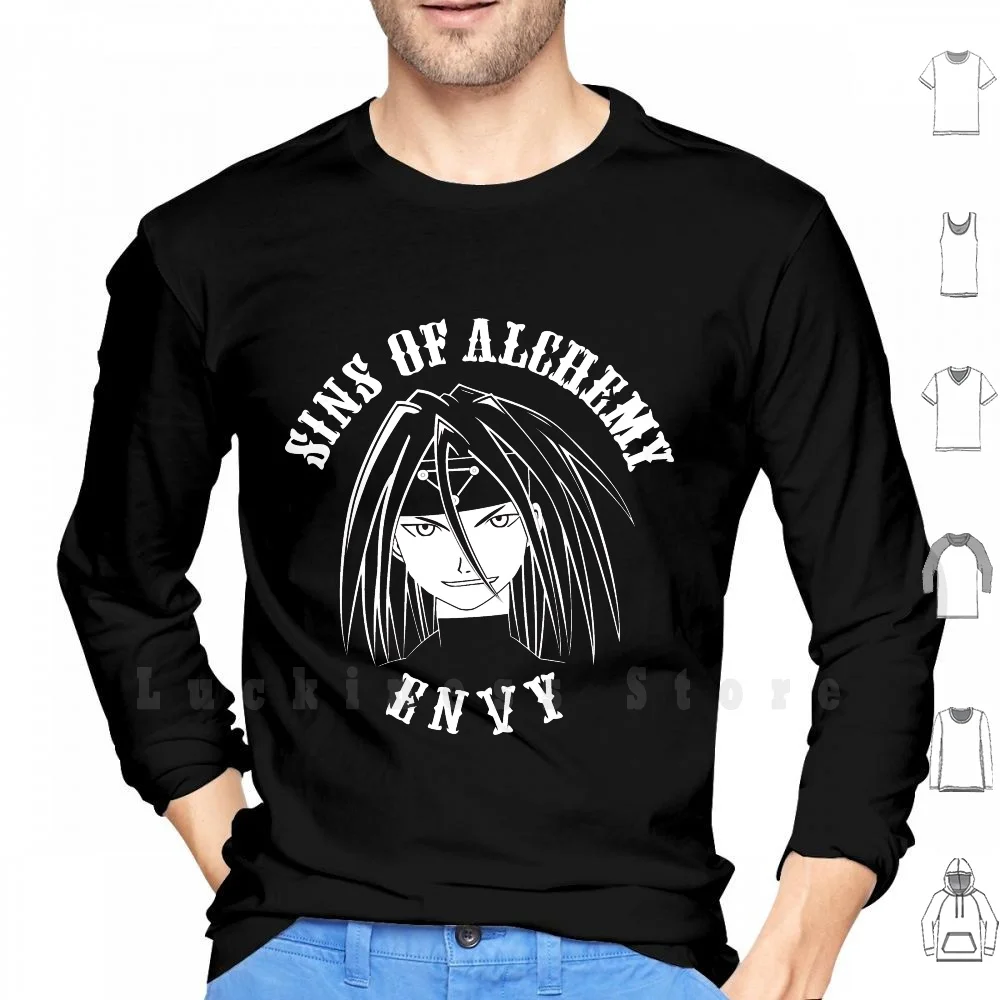 Sins Of Alchemy - Envy Felpe Alchemy Alchemist Patch Biker Club Anime Manga Full Metal