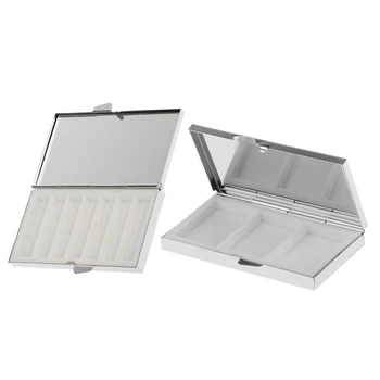 

2pcs Durable Mini Travel Alloy Pill Tablet Boxes Capsule Vitamin Medicine Organizers Jewelry Cases
