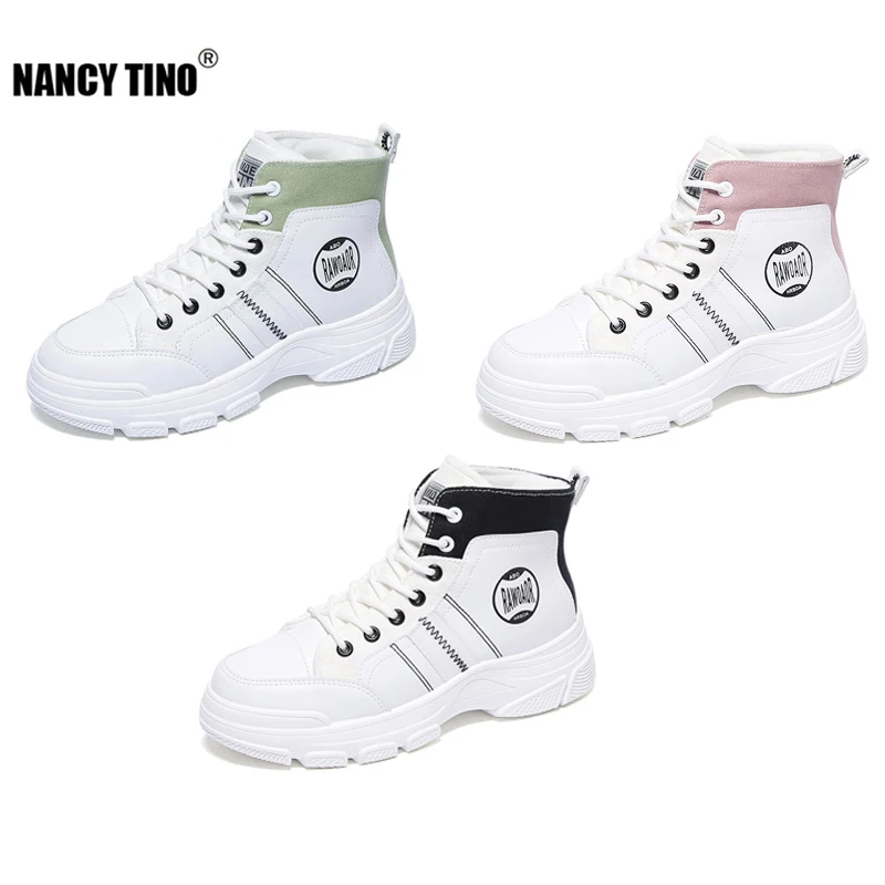 

2020Winter Plus Velvet Martin Boots Women's New Wild Student Warm Short Boots Street Casual Women Boots