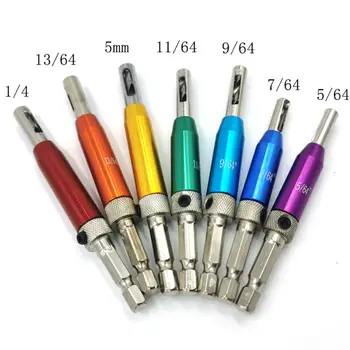 

Self Centering Hinge Hole Opening Drill Bit Hardware Drawer DIY Drilling Guides