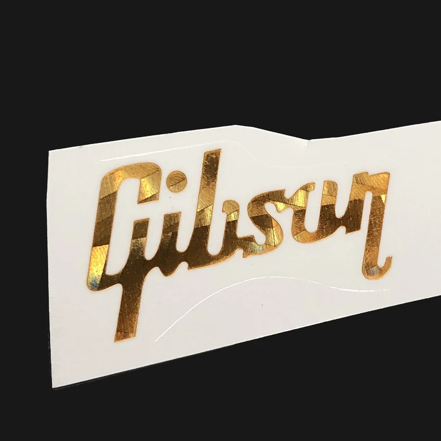 Waterslide 0.1 mm thick GiB Decal Sticker Guitar Peghead Gold guitar decal sticker