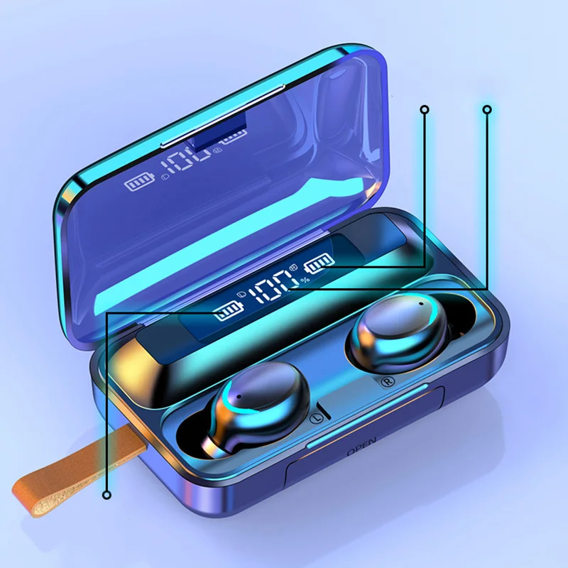 Wireless Earbuds Bluetooth 5 0 In Ear Stereo USB C Quick Charge Wireless Headphones Sports Noise Reduction Headphone