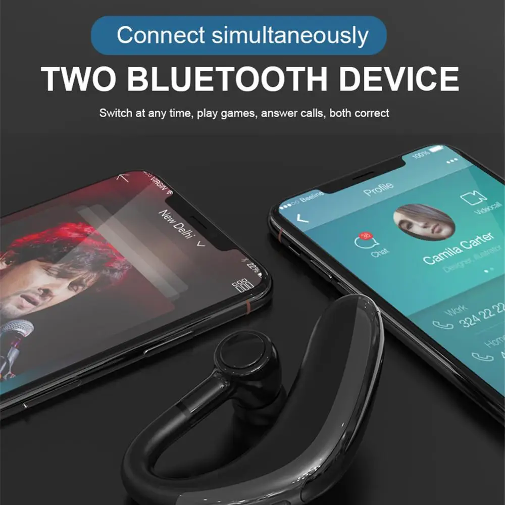 Bluetooth 5 0 Stereo Earphone Wireless Sports Headset Handsfree Calling with Microphone for Phones PC Samsung iPhone Android iOS