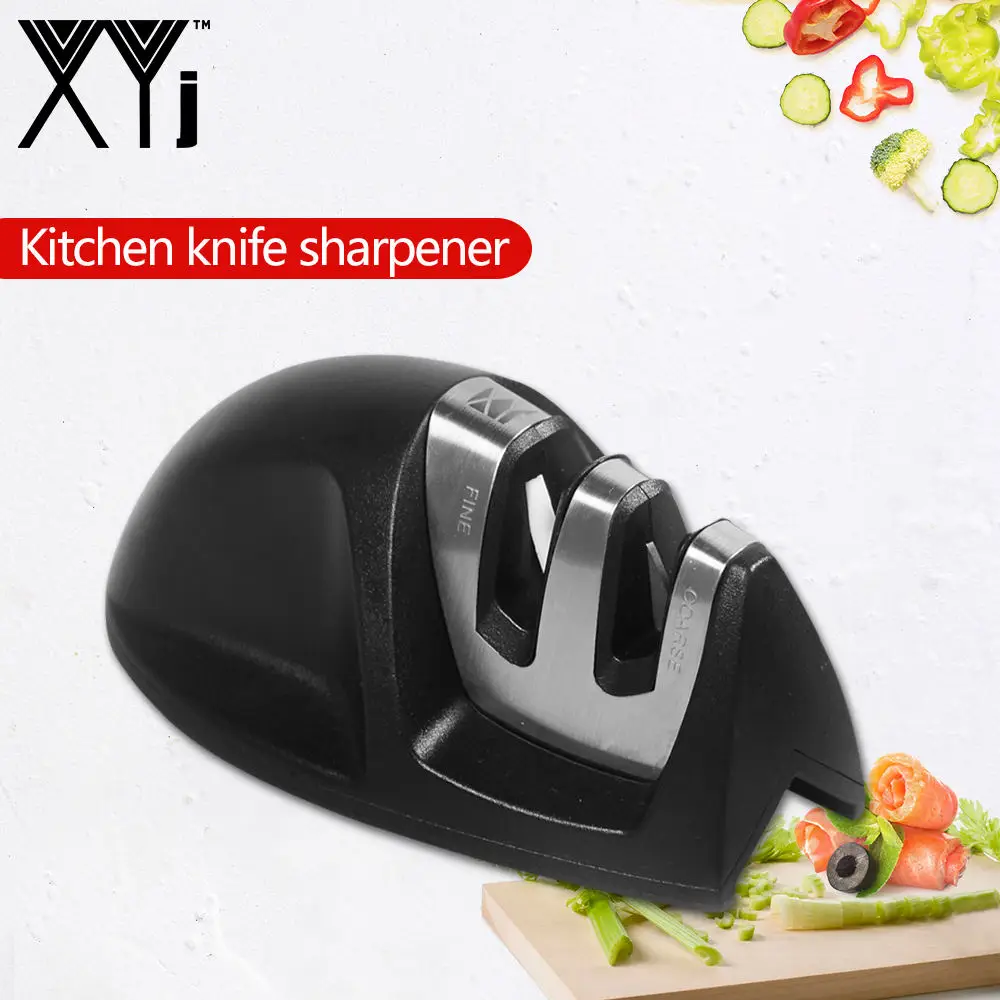 Mini 2 Holes Кухонные ножи xyj Точилки 4-в-1 Кухня ножи и заточка для ножниц 3 Алмазный ручной заточки инструментов легко Применение - Цвет: Mini 2 Holes