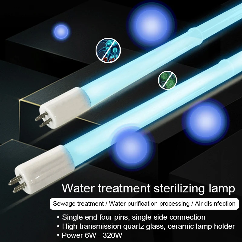 Enhanced UV Sterilizer Lamp with Straight Pipe and Single-Ended Needle