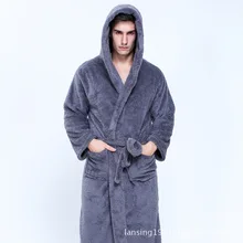 Пара зимнее кимоно халат теплая и толстая Пижама-кимоно плюс 60-110 кг