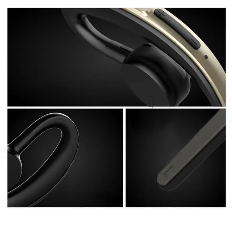 Горячие-Handsfree бизнес Bluetooth наушники с микрофоном Голосовое управление беспроводной Bluetooth гарнитура для вождения шумоподавления