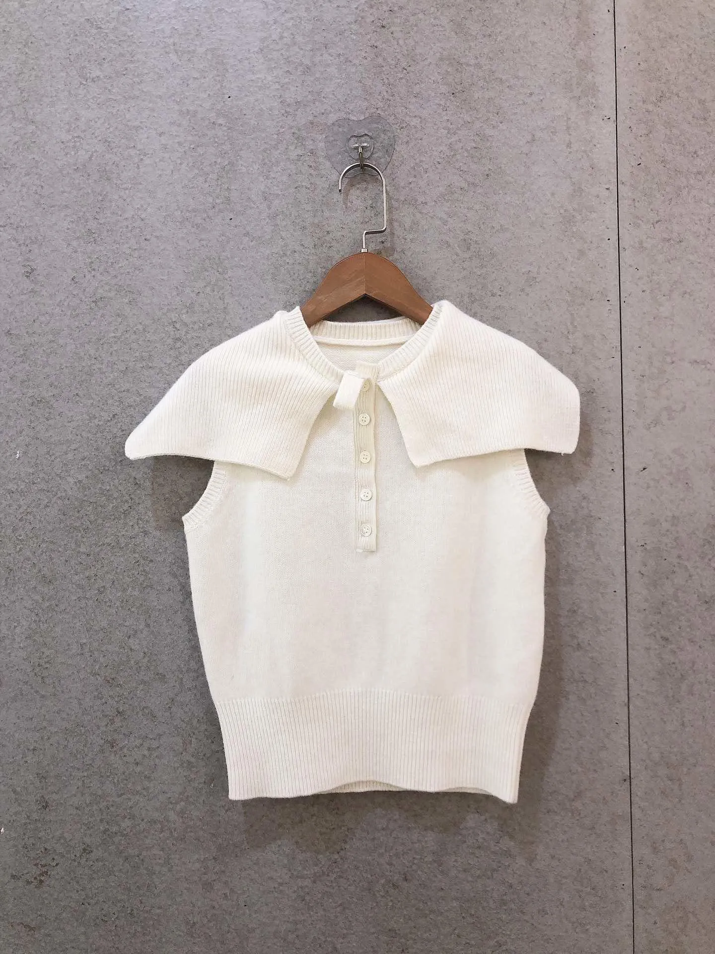 

2019 new women turn down collar knitted vest female sleeveless sweater tops 2 color ddxgz2