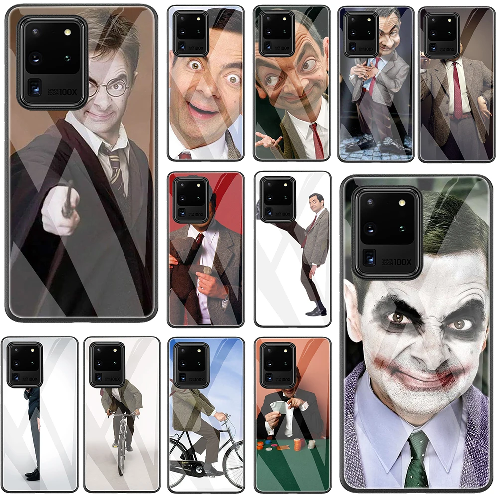 Mr Bean Rowan Samsung Galaxy A51 A71 A81 S20 Ultra Plus закаленное стекло ТПУ Черный чехол | Мобильные