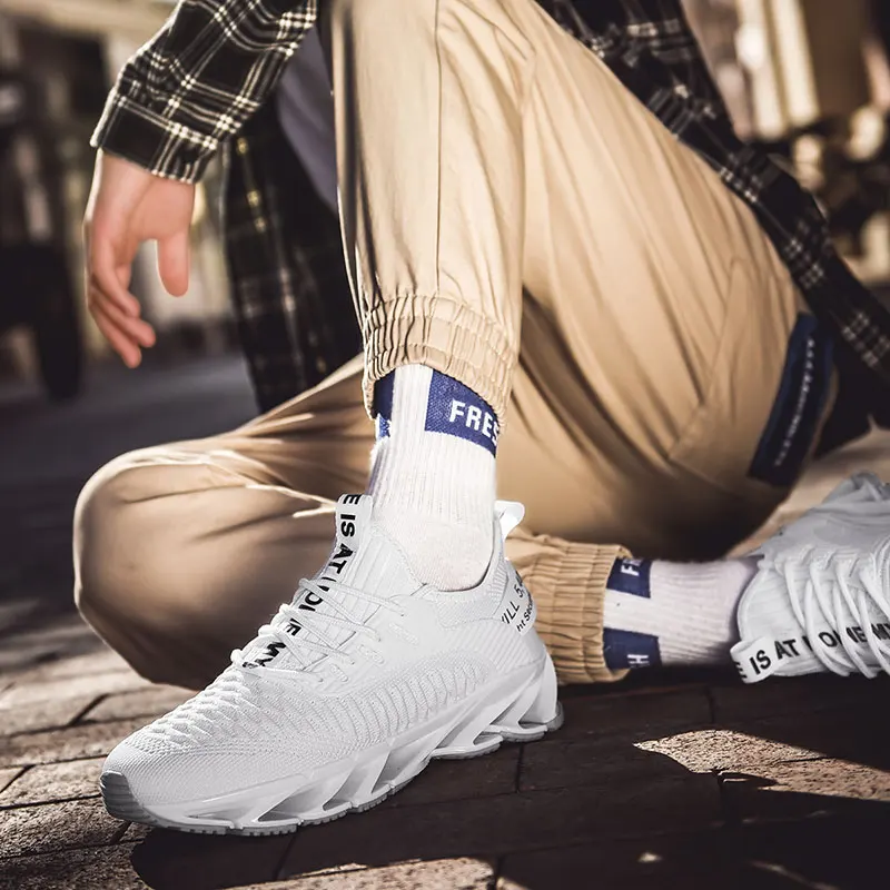 New High-quality Lace-up Athietic Breathable Blade Sneakers Outdoor Men Free Running for Men Jogging Walking Sports Shoes