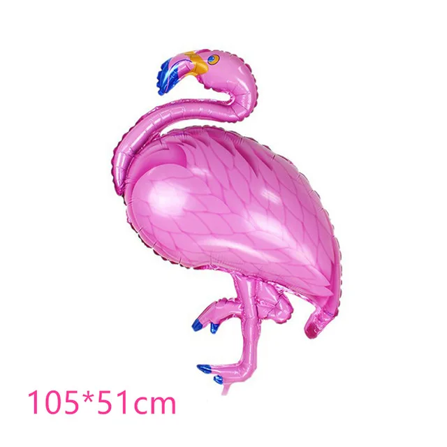 Hawaiian Luau Party Decoration Flamingo Tropical Palm Leaves Tableware Paper Plates Cups Pineapple Summer Birthday Party Decor - Цвет: Ballons 1pcs