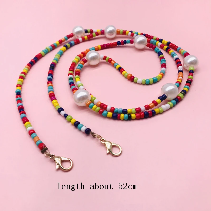 Новинка 2020 модная свадебная цепочка унисекс из акрилового бисера для очков