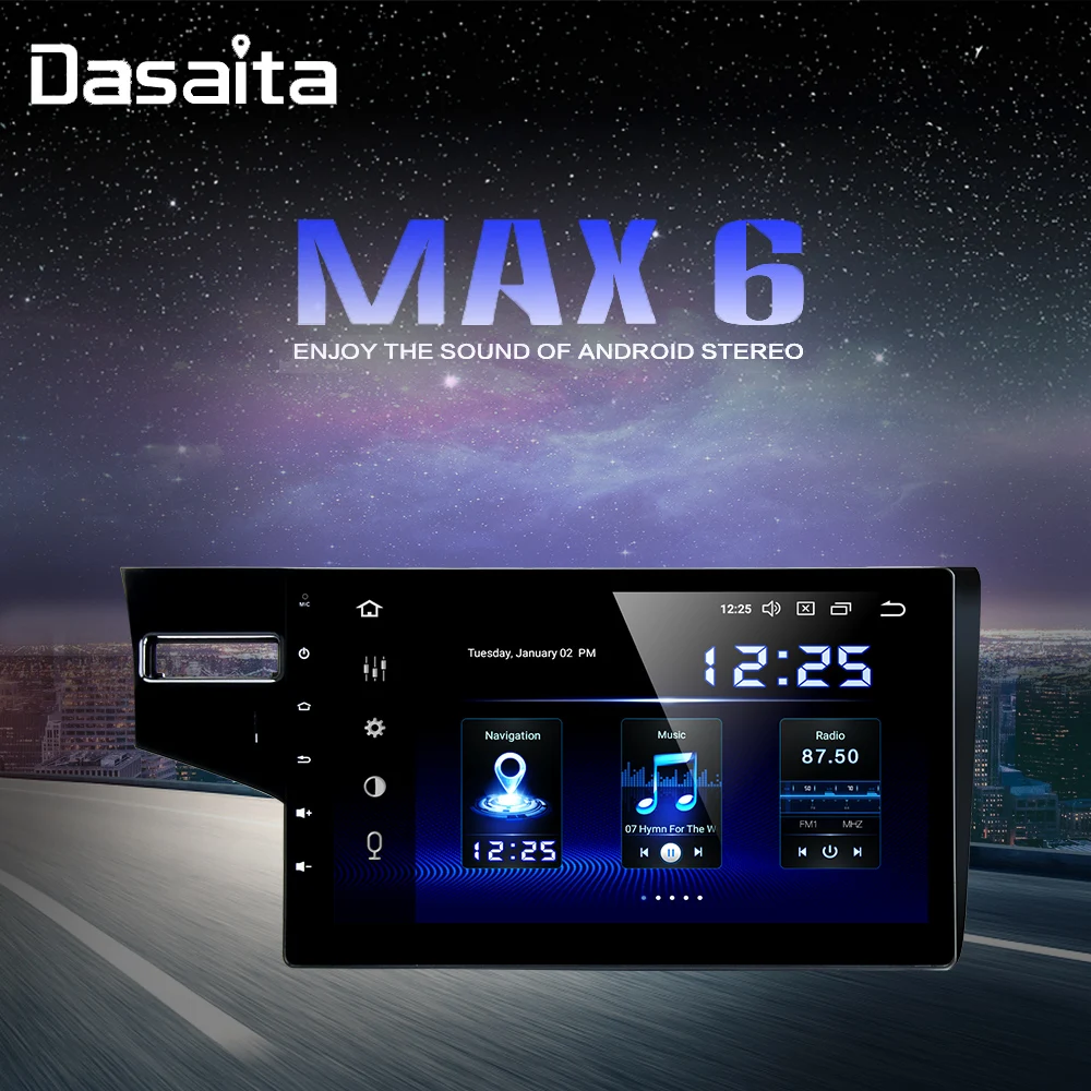 

10.2" Autoradio Android 9.0 Car DSP Radio for Honda Fit Jazz 2014 2015 2016 2017 USB Bluetooth GPS Stereo TDA7850