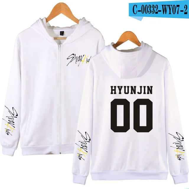 Kpop/толстовки с капюшоном на молнии для детей, MINHO JISUNG WOOJIN CHANGBIN FELIX, коллекция года, с изображением альбома желтого дерева, куртка для мужчин/женщин, одежда унисекс - Цвет: Темно-серый
