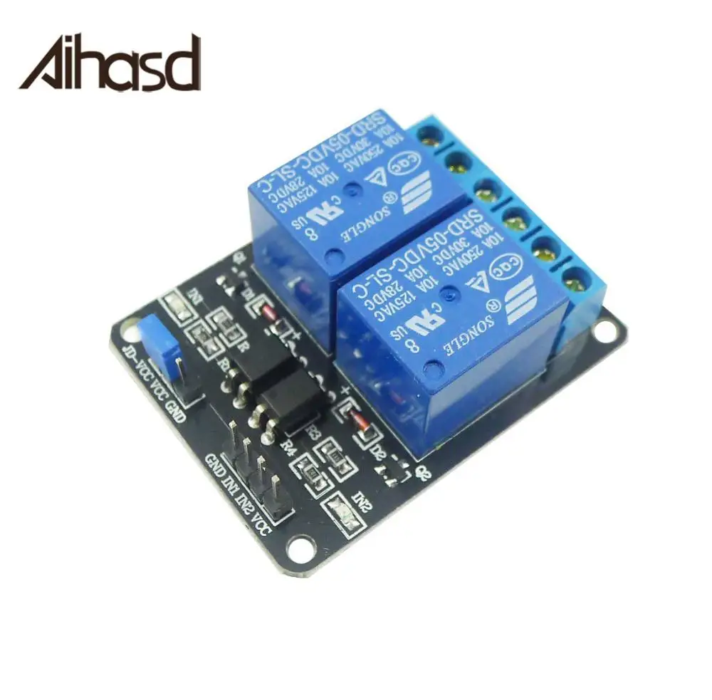 2 канальный Новый 5 релейный модуль щит для Arduino ARM PIC AVR DSP электронный с оптроном