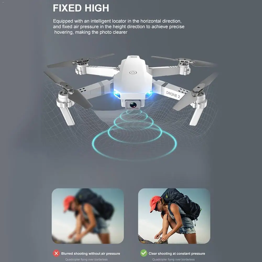 E59 RC Drone 4K HD Camera Professional Aerial Photography Helicopter 360 Flip Real WIFI Transmission Degree Time Quadcopter W4S8