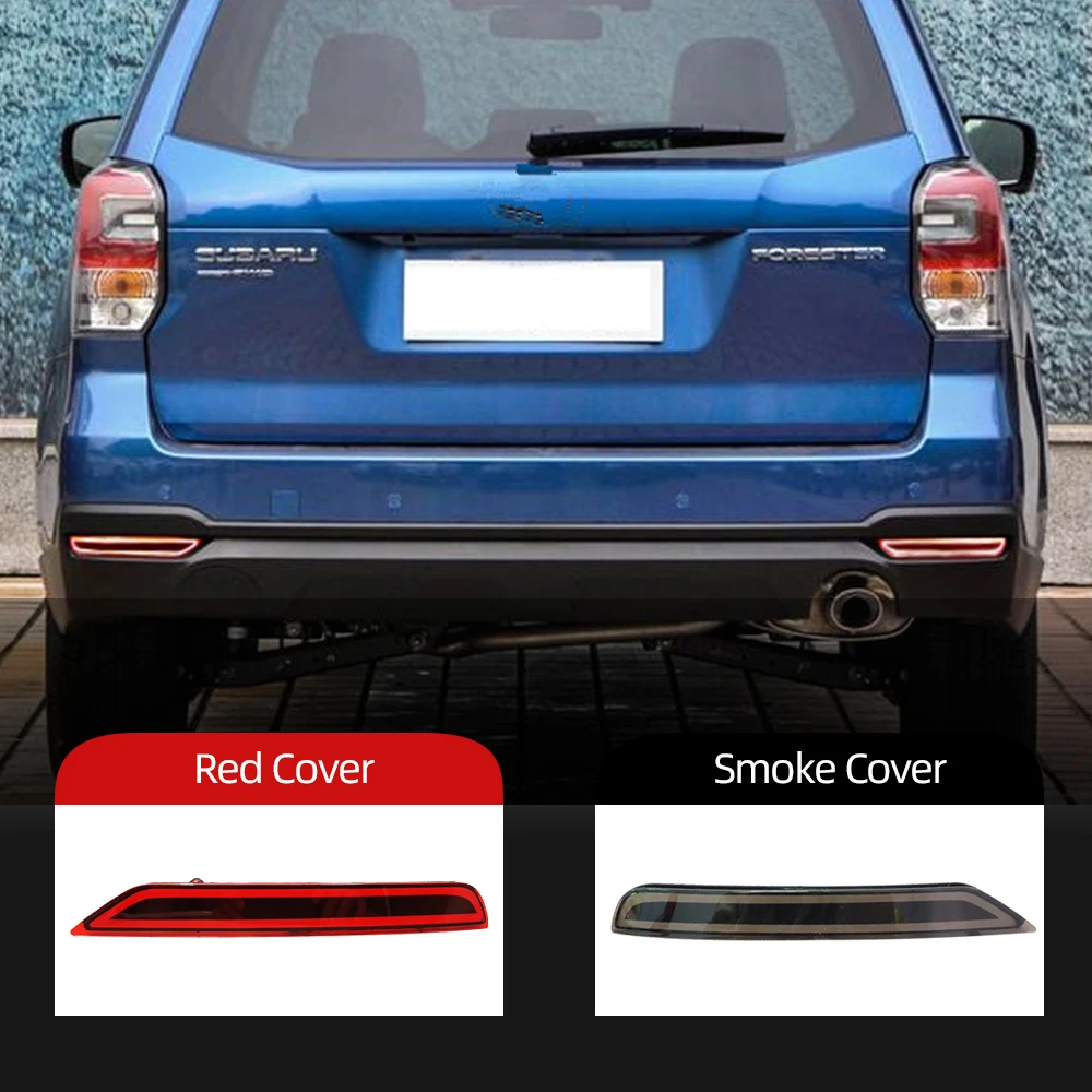 CSGJMY 2 шт. для Subaru Forester 2008 2018 светодиодный задний бампер отражатель светильник