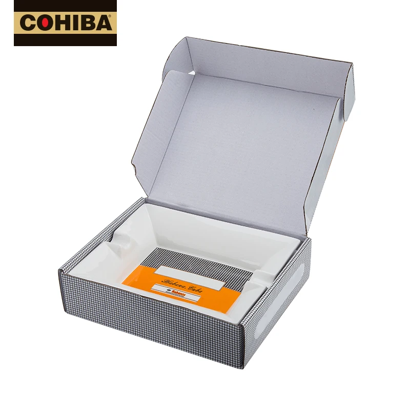 COHIBA 50-летие керамические пепельницы для сигарет 2 держателя 1 пепельница настольная сигара большая пепельница для дома с подарочной коробкой