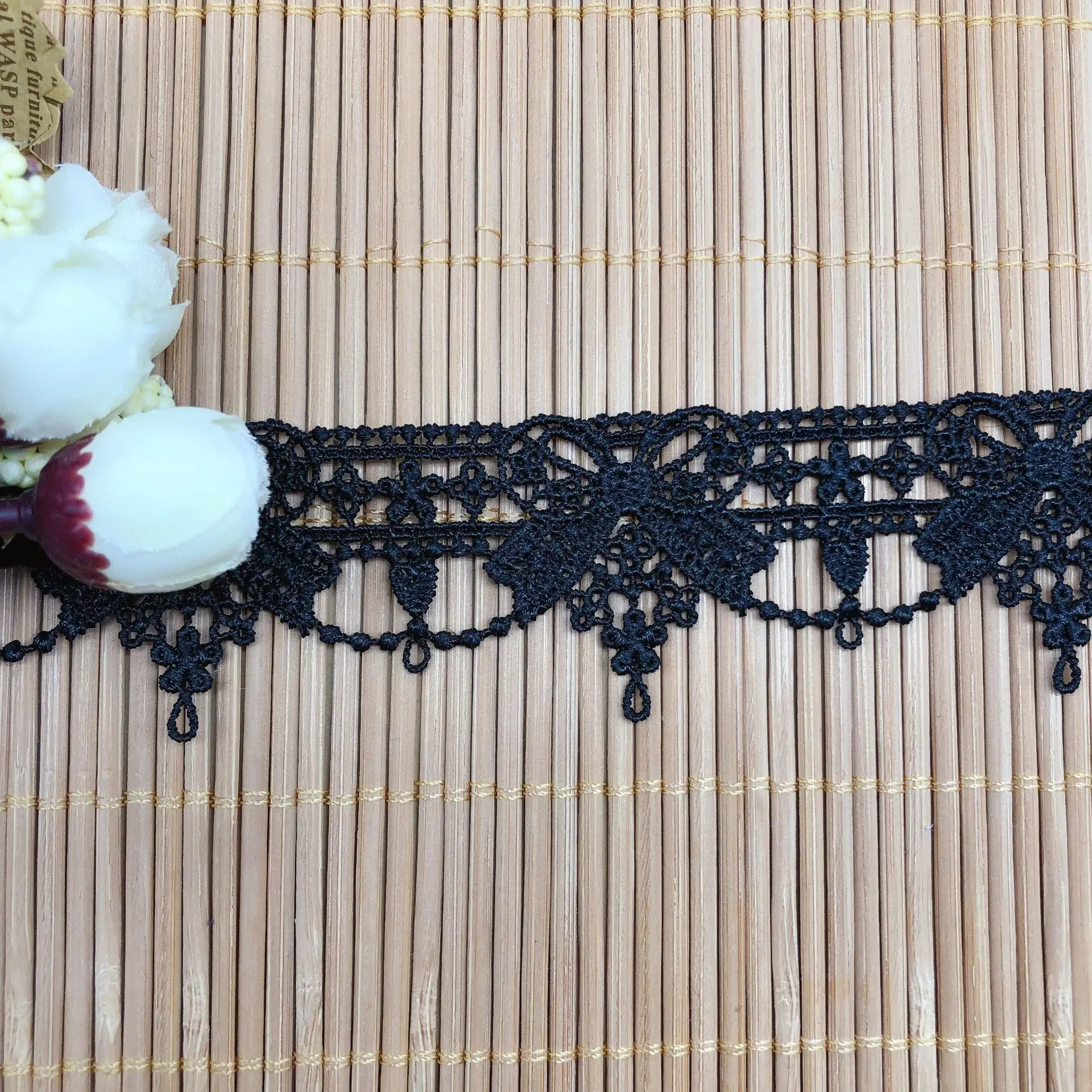 Wearable Webbing Hollow Bowknot Lace Fabric