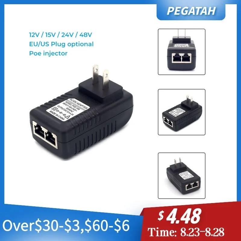 POE-адаптер для IP-камер видеонаблюдения 48 В 0 5 А 24 Вт | Безопасность и защита