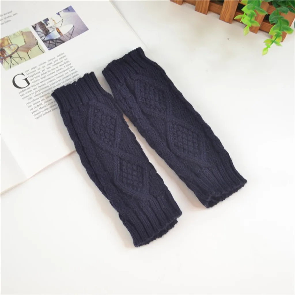 Women's Fashion Touch Screen Full Finger Women Cute Play Mobile Phone Warm Gloves Soft Knitting Winter Gloves Гольфы#YL10