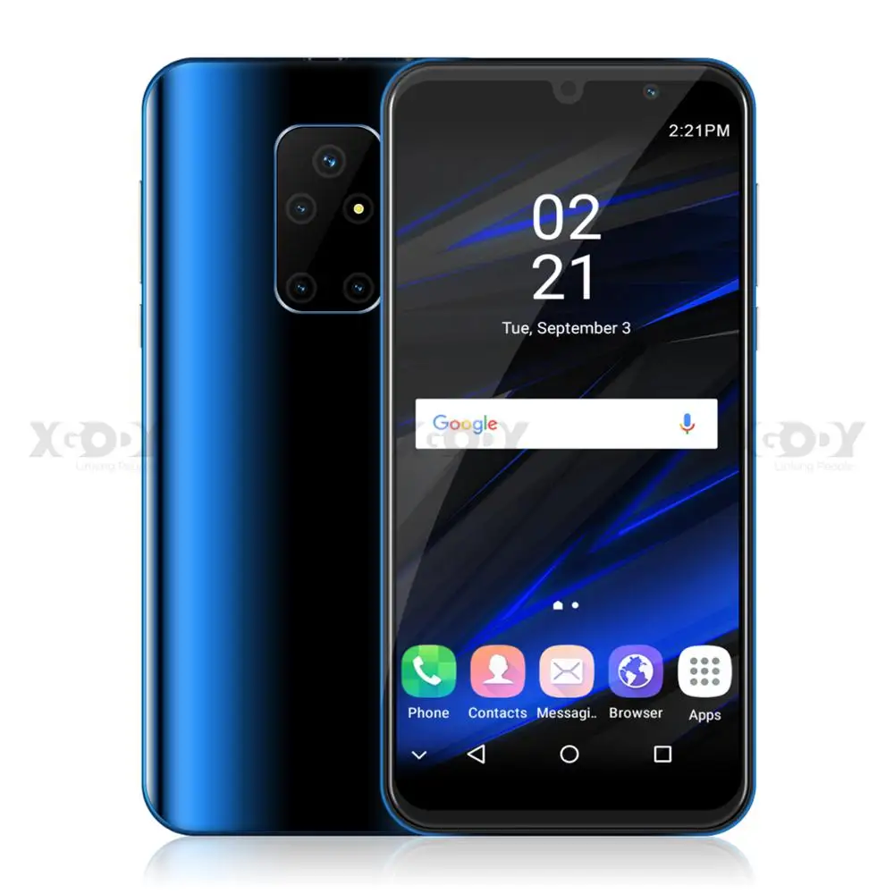 XGODY Dual 3g Sim Смартфон Android 8,1 5," 18:9 полный экран 1 ГБ 4 ГБ MTK6580 четырехъядерный 5 Мп камера 2200 мАч мобильный телефон