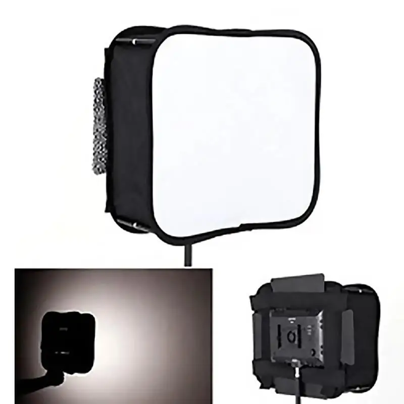 Beste Draagbare Inklapbare Softbox 40X40 Cm Led Light Panel Diffuse Licht Kamer Voor Yongnuo YN600 YN900 Verlichting Modifier Voor studio