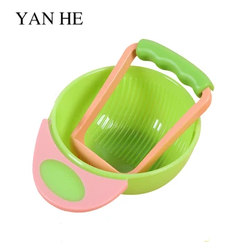 

Baby Feeding Bowl Tableware Set Infant Food Supplement Grinding Bowl Toddler Child Feeding Bowl with Spoon Learnning Dishes