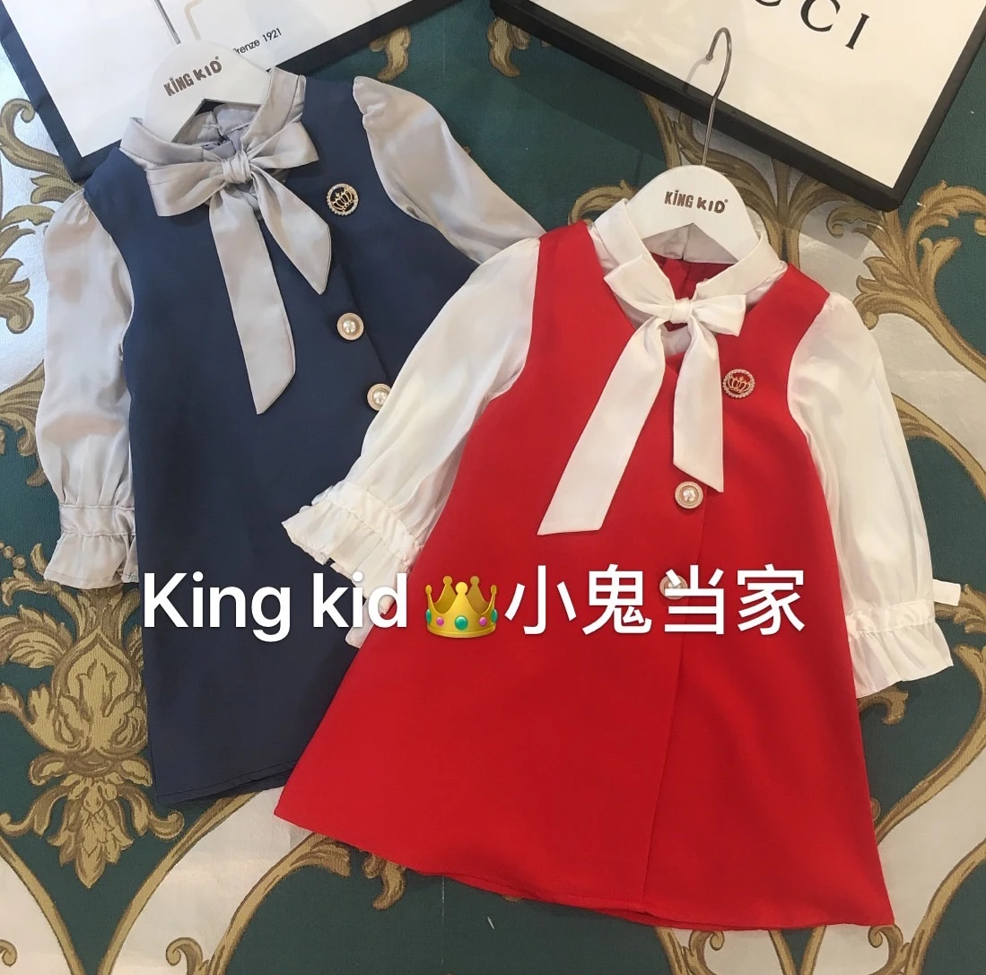 N6909; модное платье принцессы с лентами для маленьких девочек; Новинка года; сезон весна; детское платье для свадебной вечеринки для девочек; ; одежда для малышей