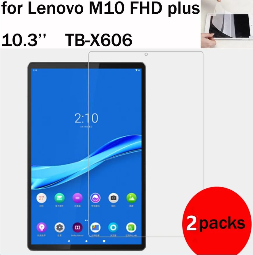 2 uds para Lenovo tab M10 FHD más TB-X606 10,3 M7 M8 HD TB-7305 TB-8305 TB-8505 protector de pantalla suave