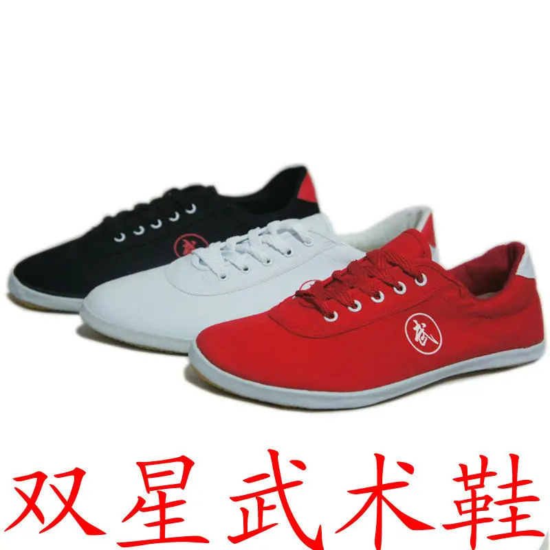 Китайские ботинки кунг фу черные тайчи и тайцзи кожаные Wu shu для мужчин женщин