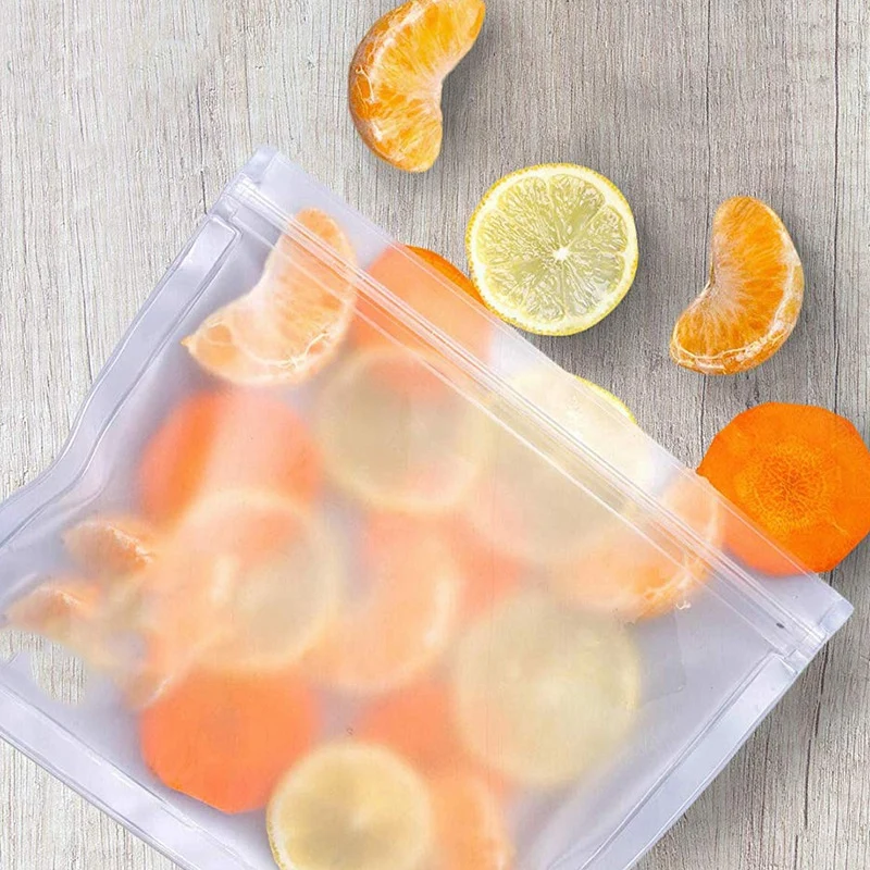 Многоразовые мешки для сэндвича одобренные многоразовые Ziploc сумки для обеда-PEVA сумка для хранения продуктов, еды и кухни организации-Leakproo